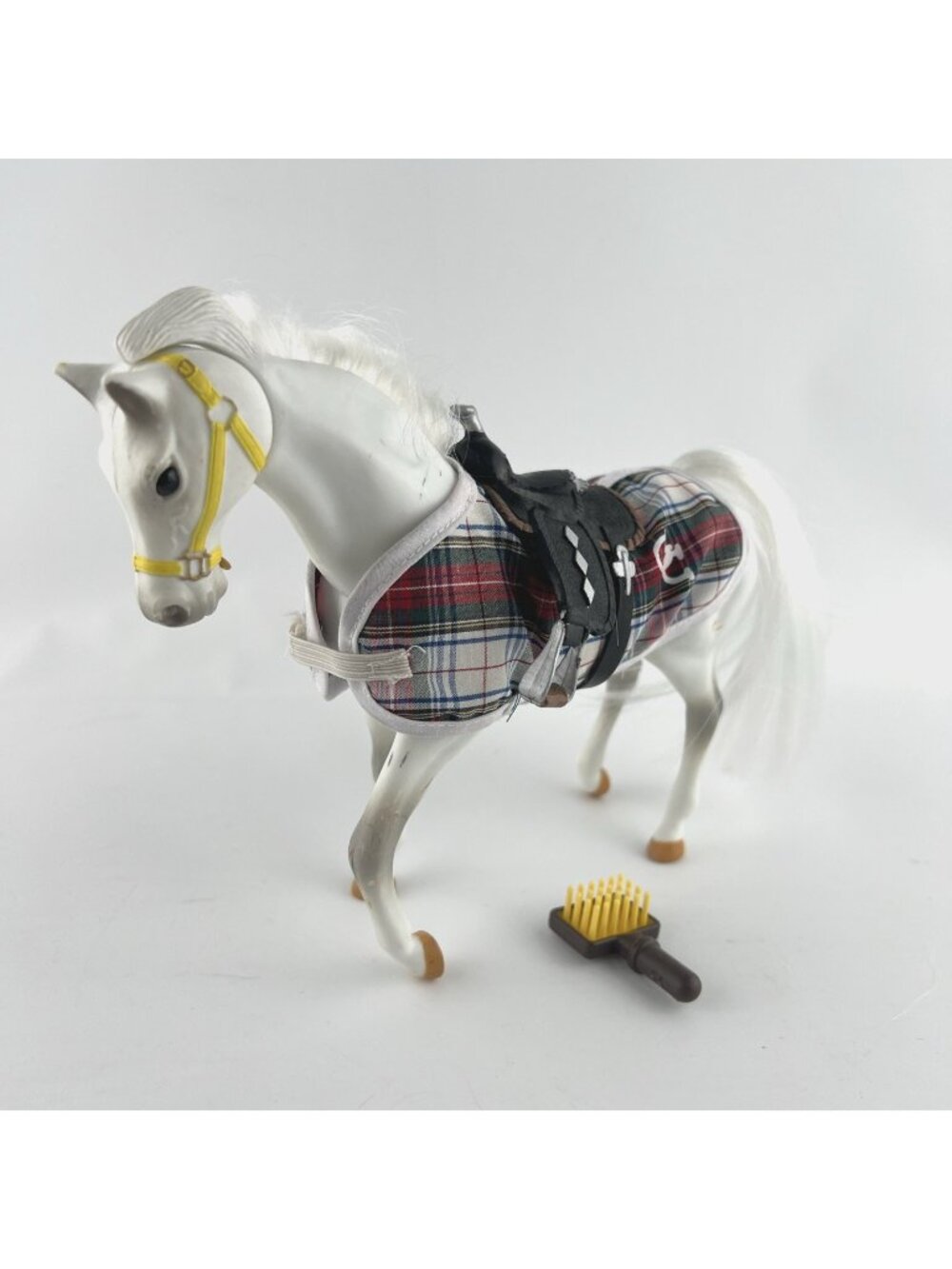 Vtg 1996 Empire Grand Champions Horse Feed N Nuzzle Stallion Gray Thoroughbred